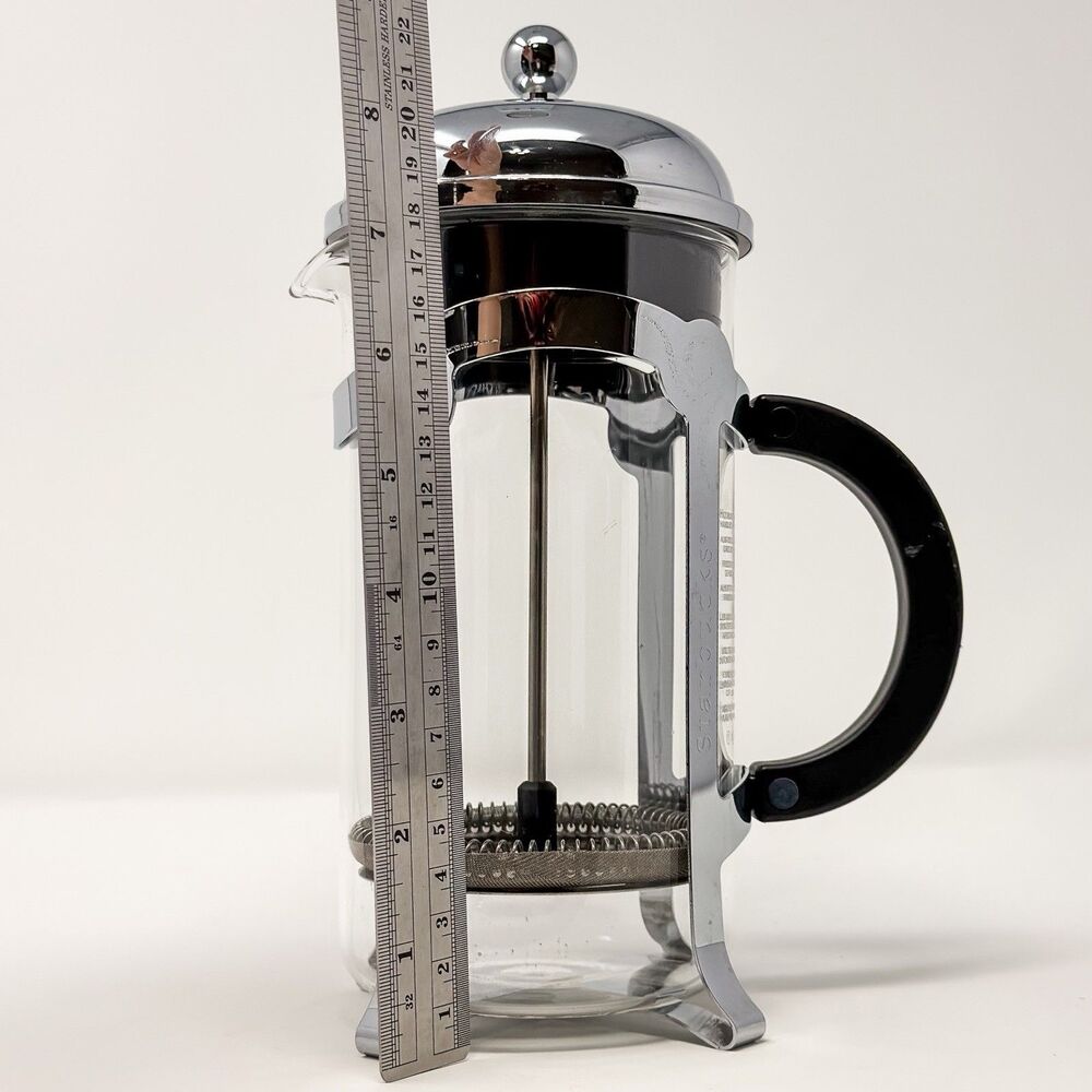Starbucks Barista French Press 8 Cup Glass and Stainless Steel Coffee Maker EUC! - Picture 6 of 6